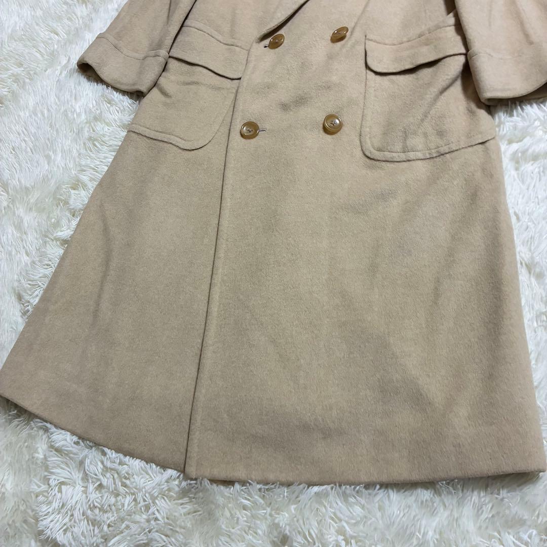 美品 ラルフローレン ロングチェスターコート ダブルブレスト ウール 男女兼用