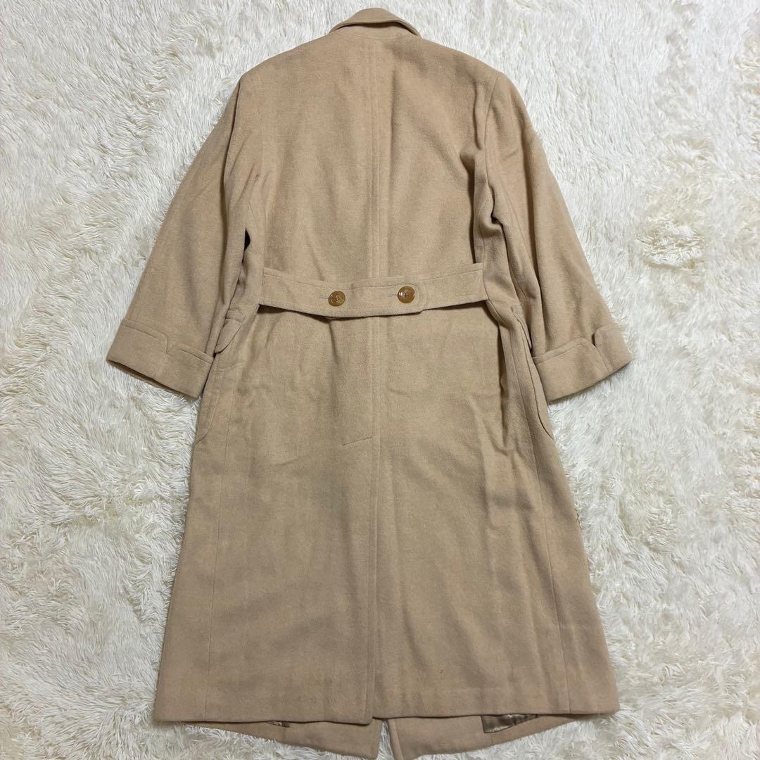 美品 ラルフローレン ロングチェスターコート ダブルブレスト ウール 男女兼用