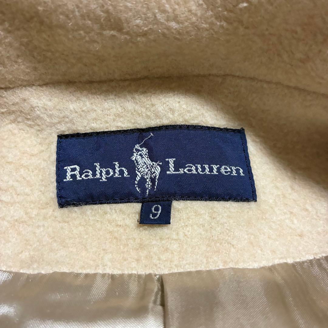 美品 ラルフローレン ロングチェスターコート ダブルブレスト ウール 男女兼用