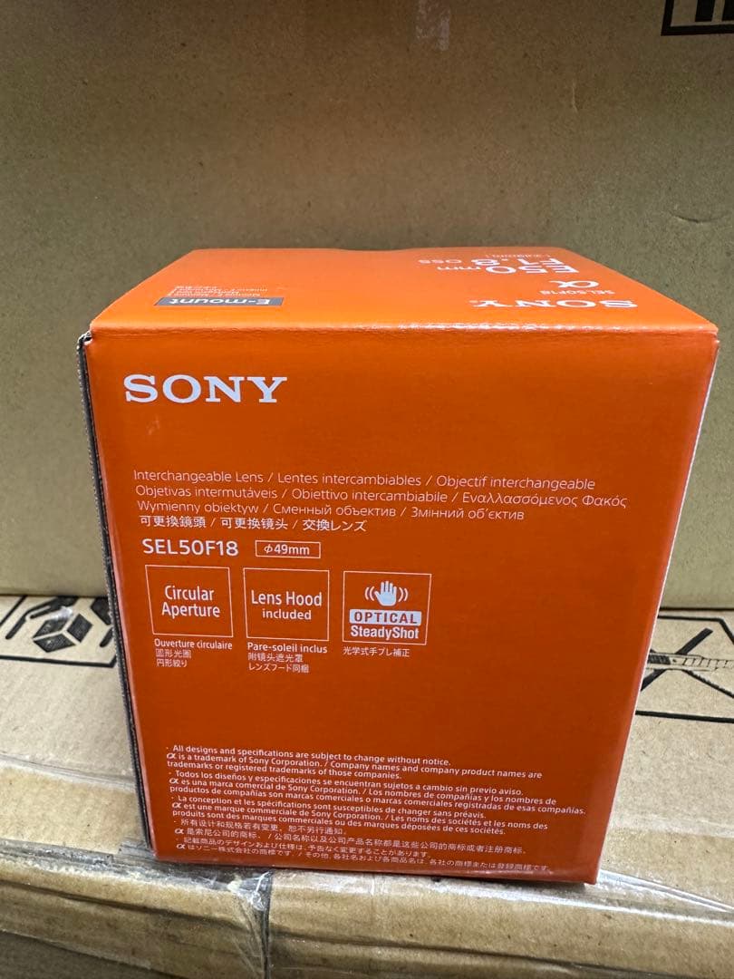 SONY E50mm F1.8 OSS レンズ