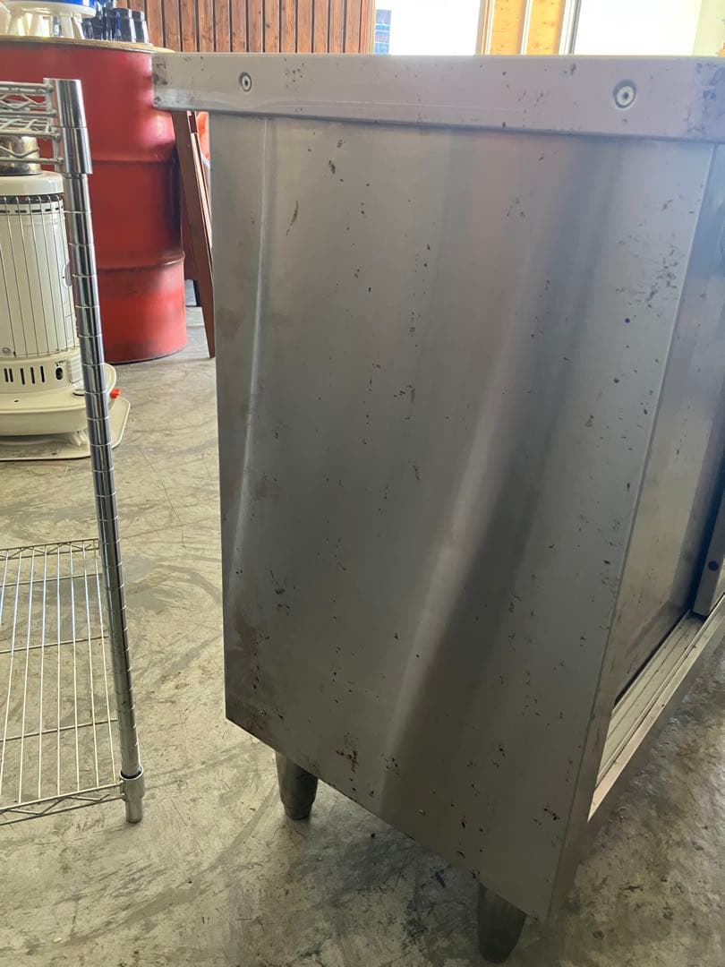 マルゼン ステンレス 食器庫 W1000×D450×H800mm 業務用 調理台