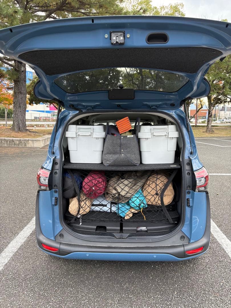 シエンタ170系　ラゲージセット（ボード、フック、バー、ネット）　トヨタ純正