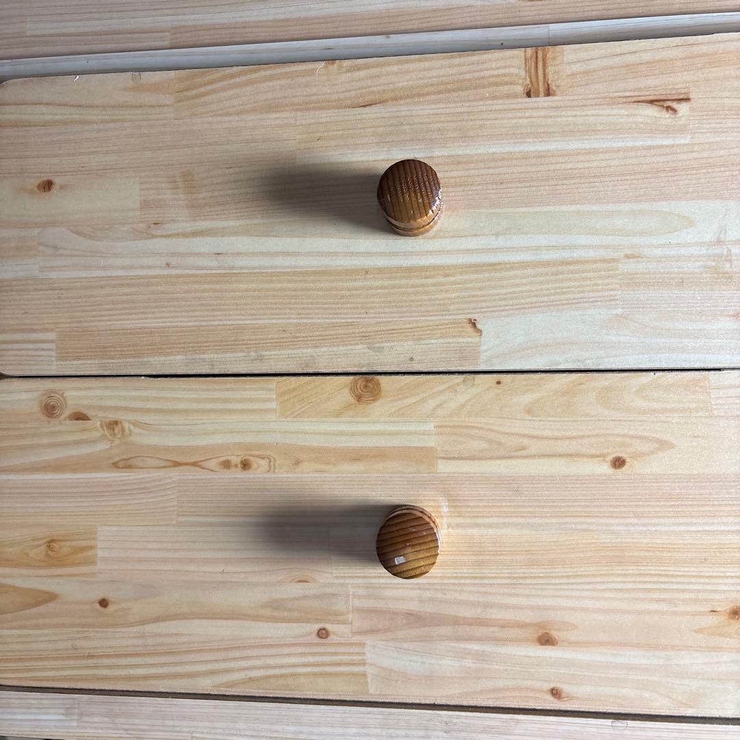 ナチュラルウッド 6引き出し ローチェスト