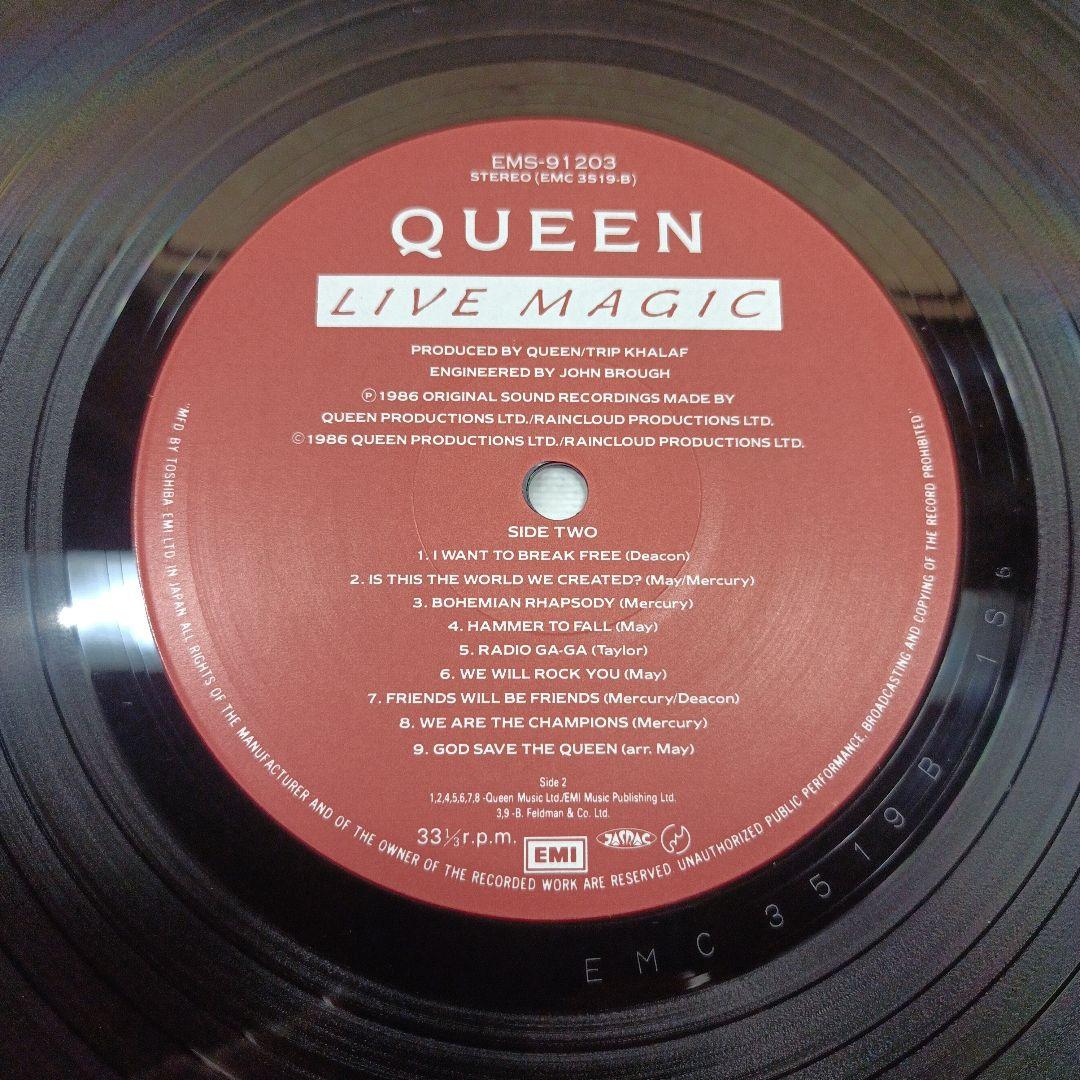 【極美品】レコード　QUEEN LIVE MAGIC