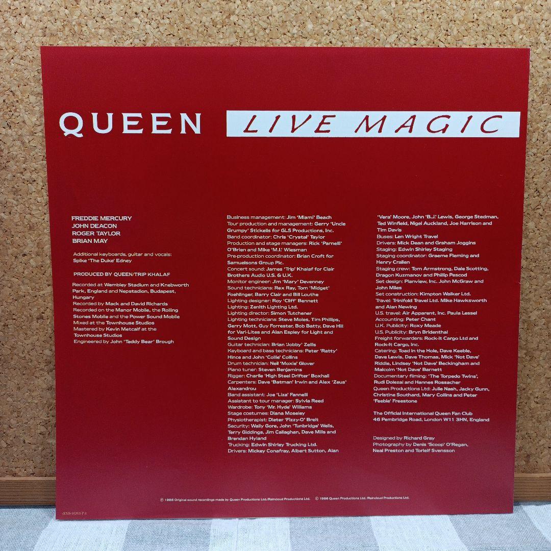 【極美品】レコード　QUEEN LIVE MAGIC