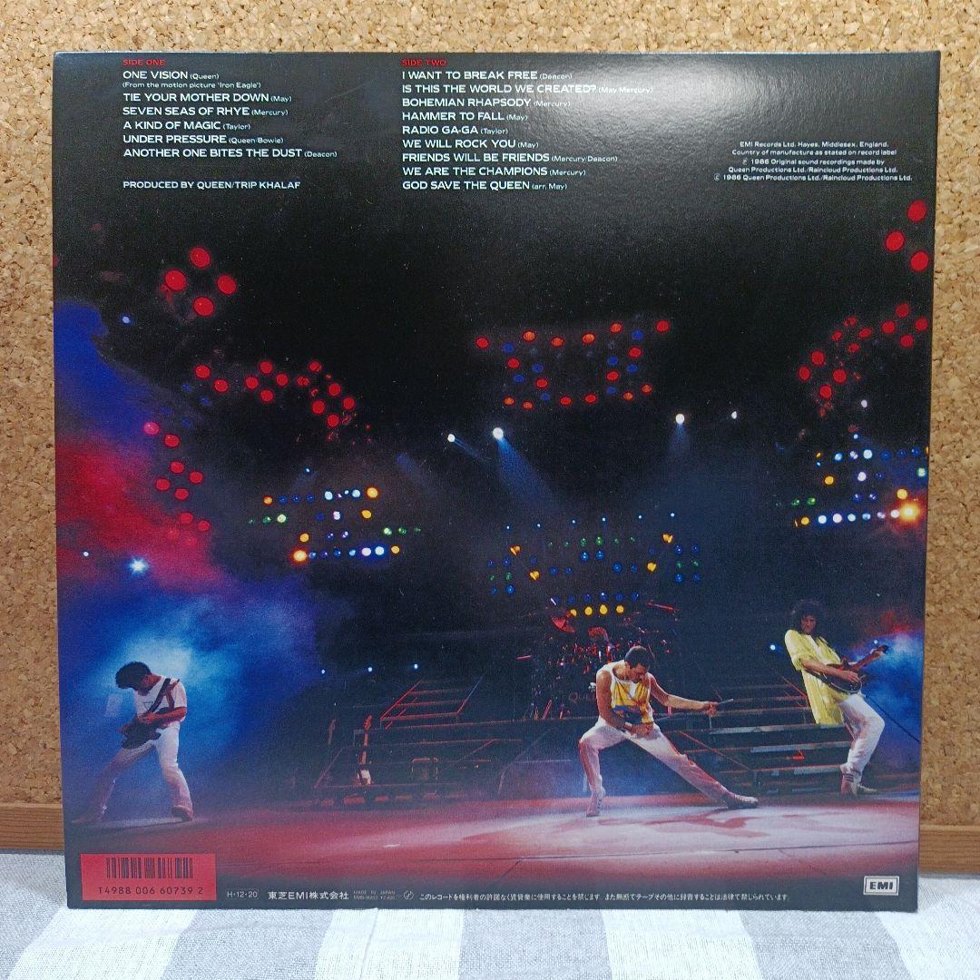 【極美品】レコード　QUEEN LIVE MAGIC
