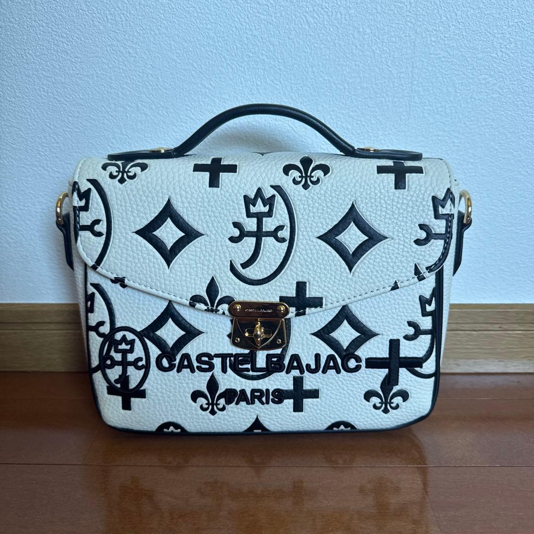 CASTELBAJAC ショルダーバッグ ホワイト/ブラック