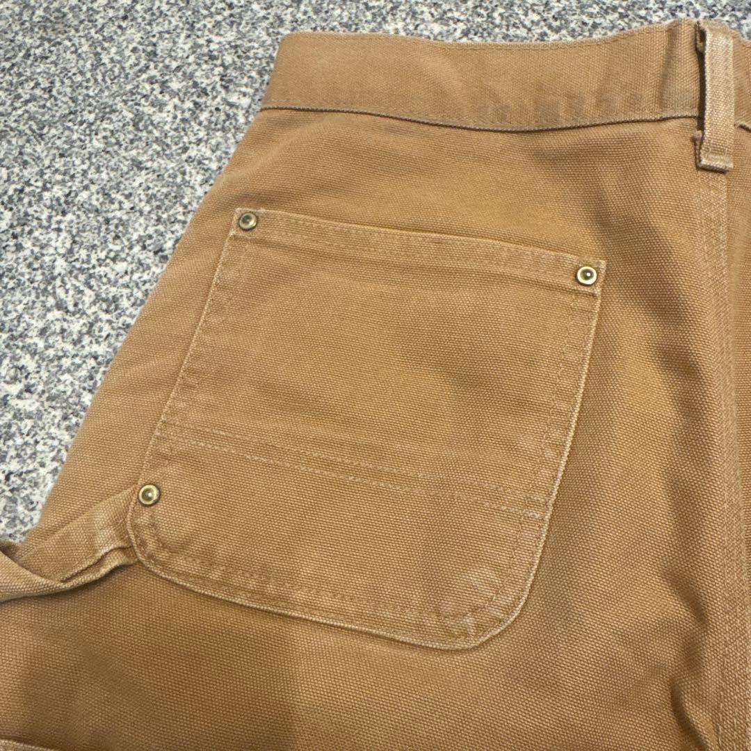 【USA製・W30】名作 カーハート B01 ダブルニー ダックパンツ ベージュ