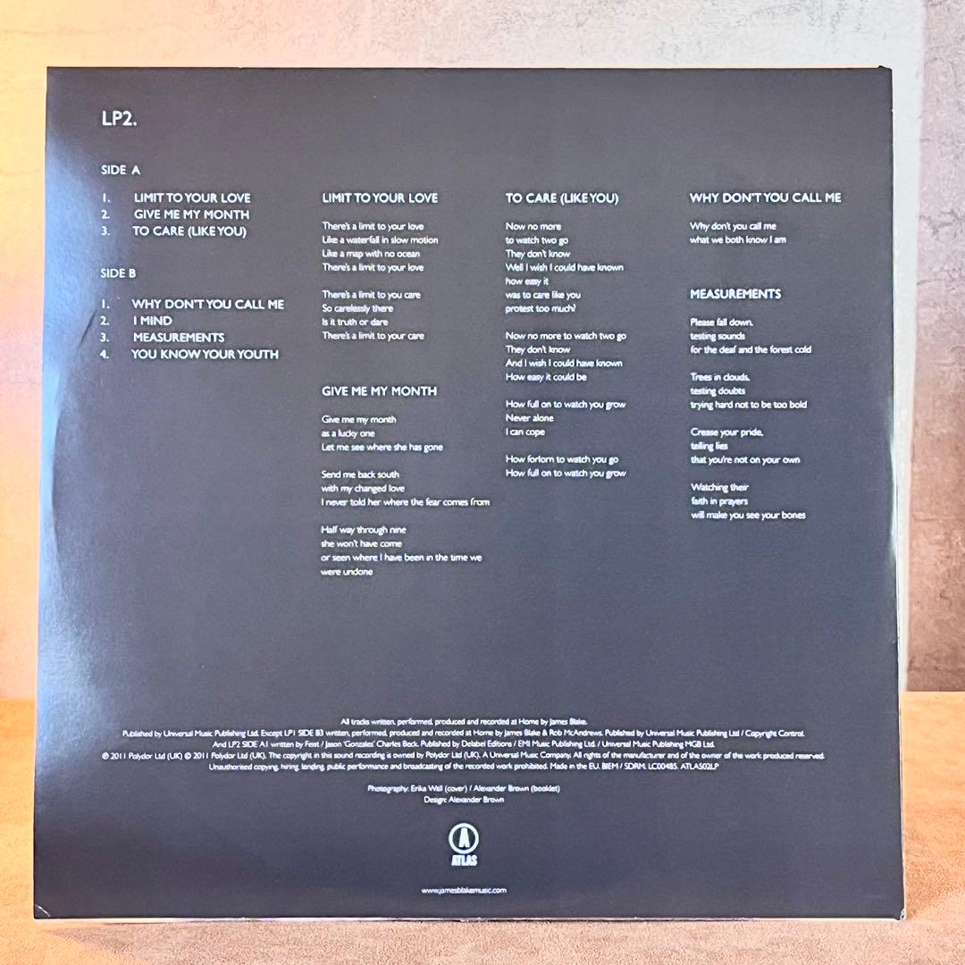 【UKオリジナル】 James Blake 『James Blake』レコード