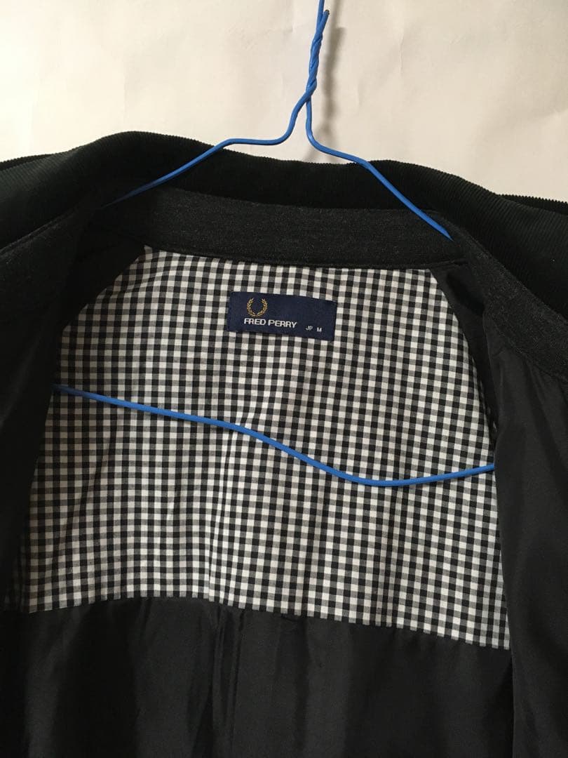 FRED PERRY フレッドペリー　肉厚Pコート　ワンポイント刺繍　グレー