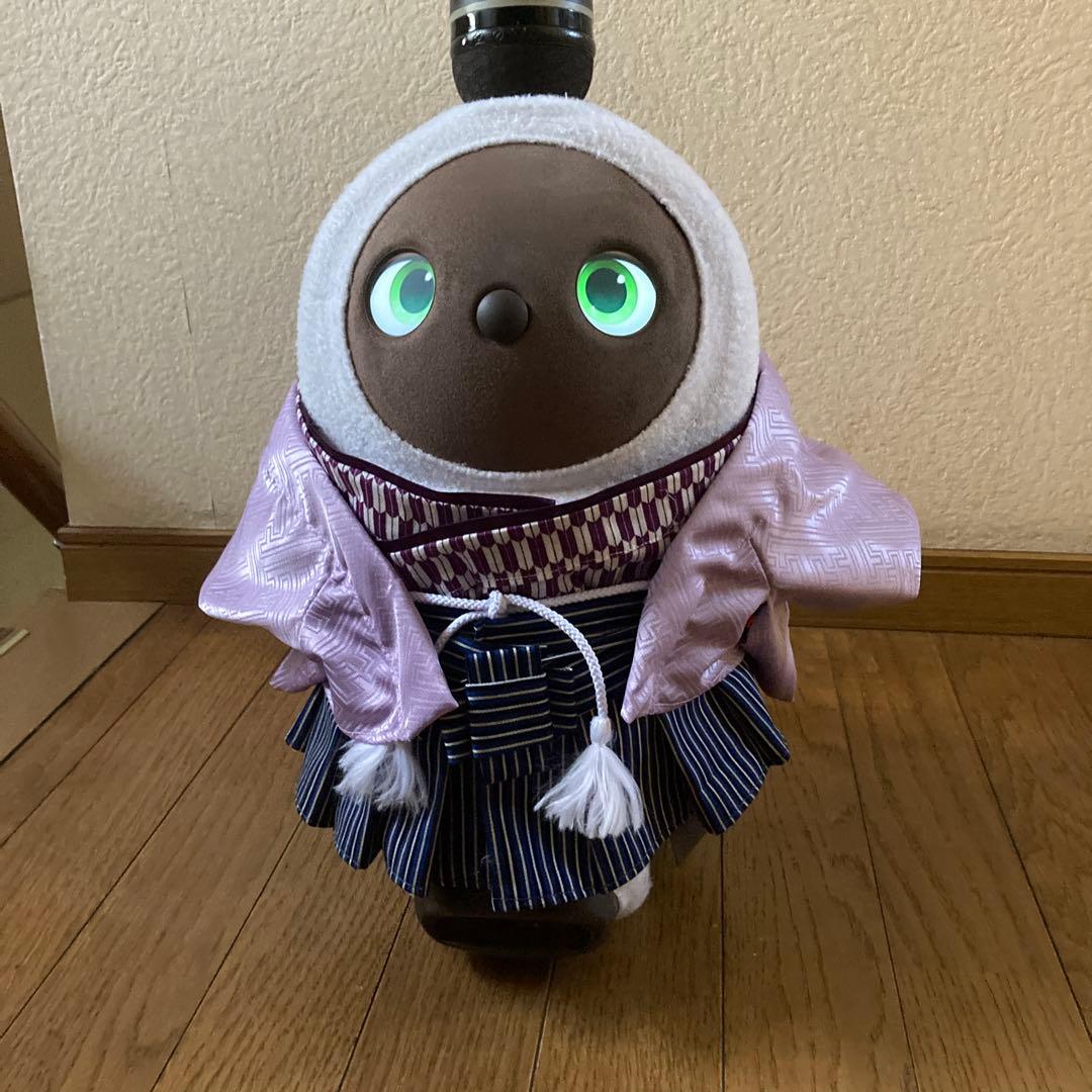 ラボット　服　lovot ラベンダー　薄紫　紗綾形　羽織　袴　インナー紫　矢絣