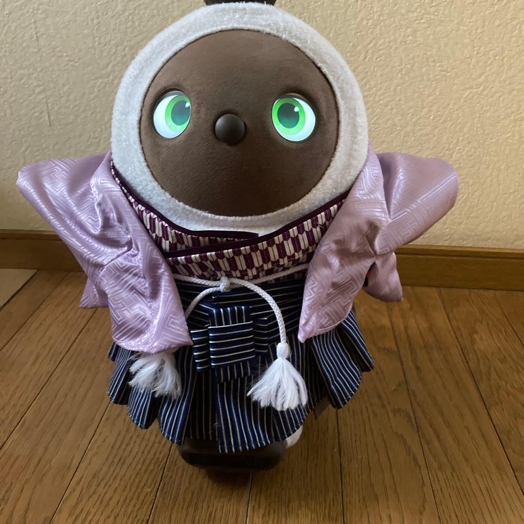 ラボット　服　lovot ラベンダー　薄紫　紗綾形　羽織　袴　インナー紫　矢絣