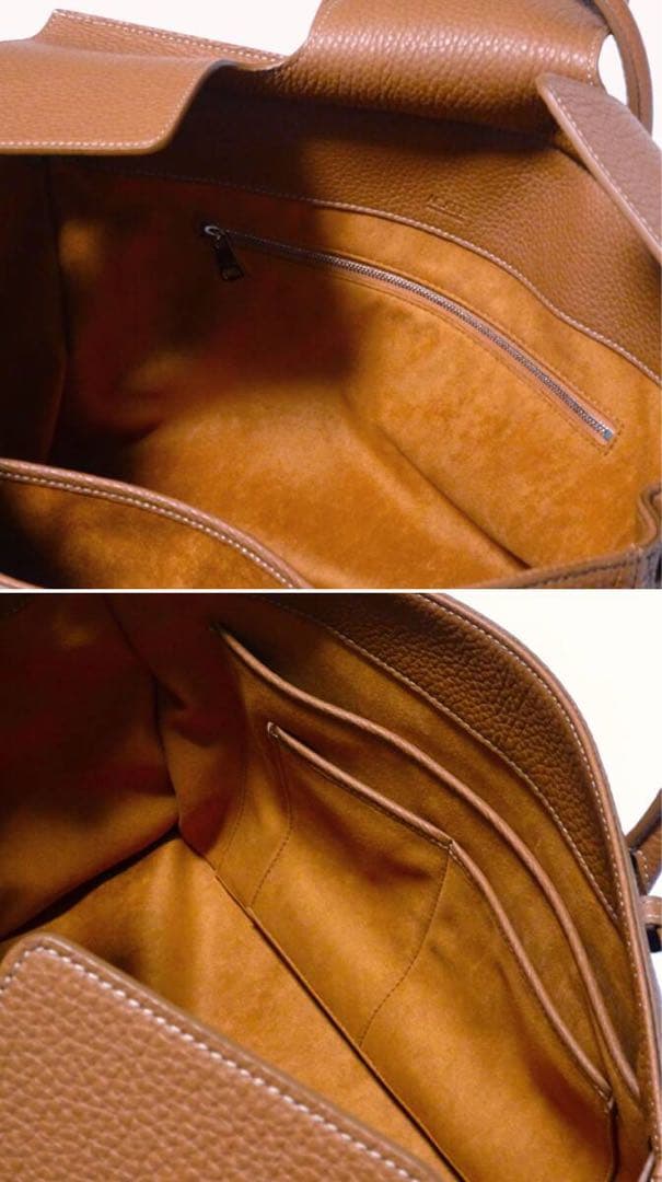 ACATE OSTRO-S シュリンクレザー フラップ ボストンバッグ20.3万