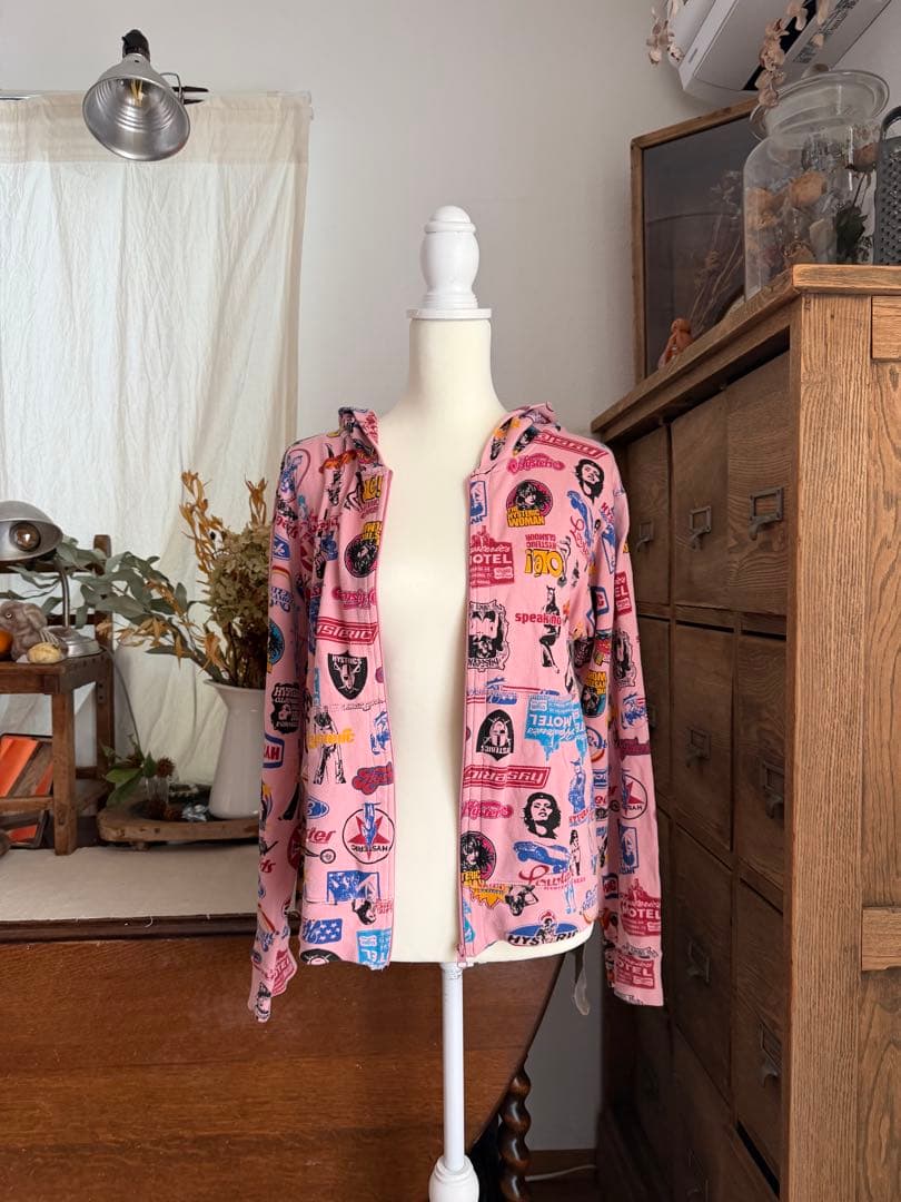 ヒステリックグラマー　ガールロゴ　総柄パーカー