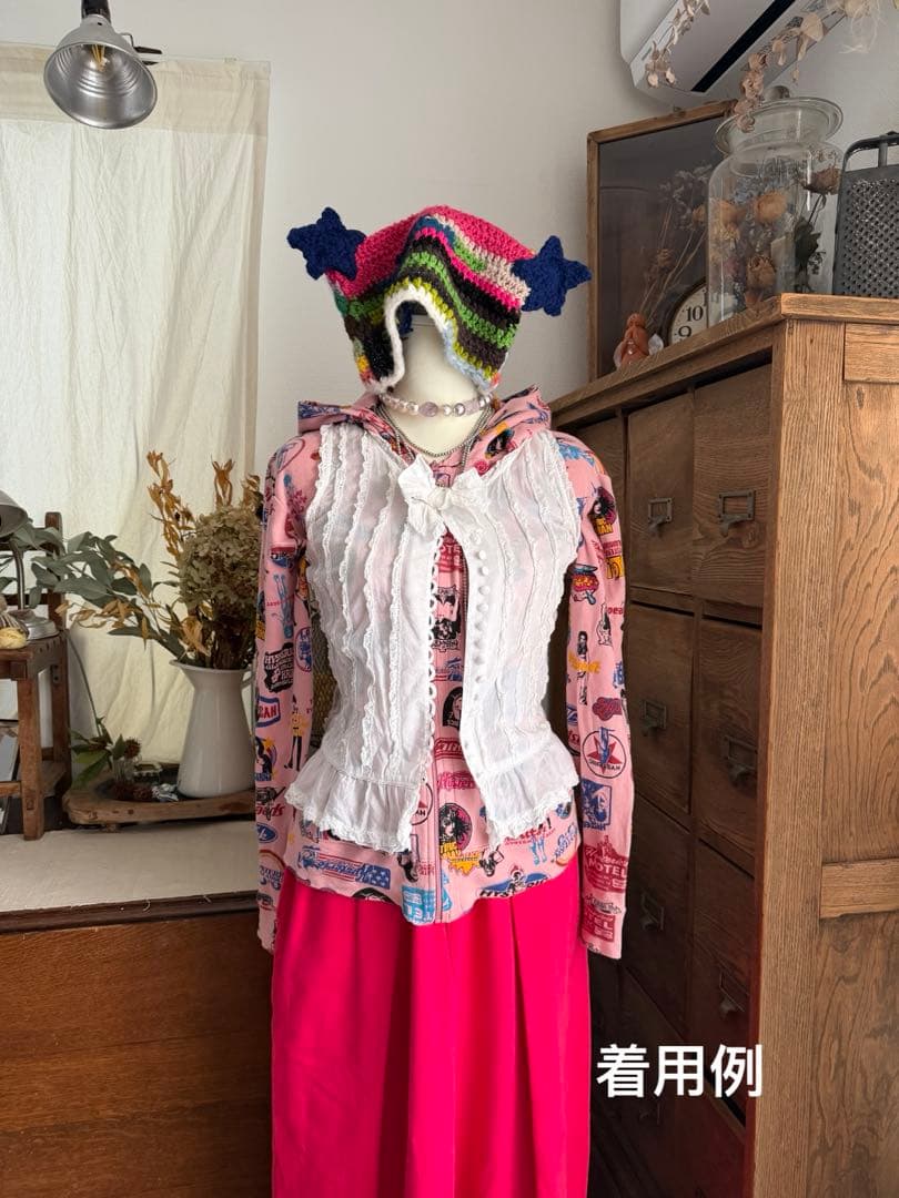 ヒステリックグラマー　ガールロゴ　総柄パーカー