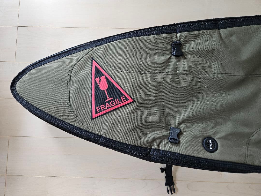 FCS　ショートボード トラベルハードケース 6'7\"　2枚用　カーキ