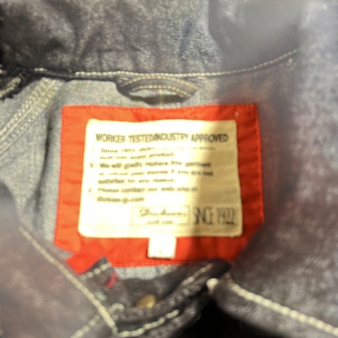 デニム カバーオール　ディッキーズ　フェード加工