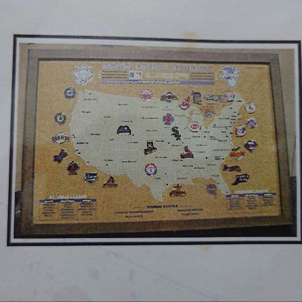 USA メジャーリーグベースボール 【TEAM PINS MAP】