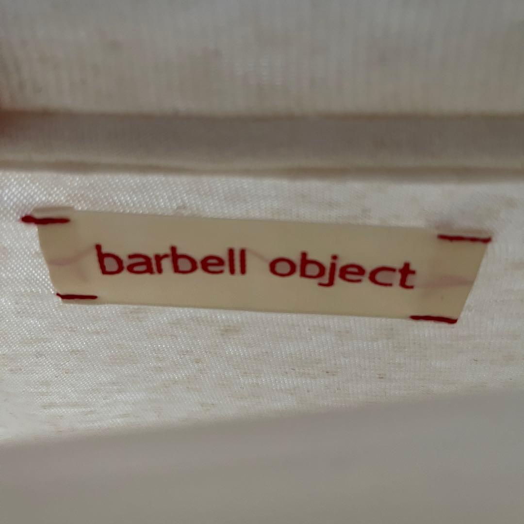 トップス barbell object / bo top (loose) -ECRU