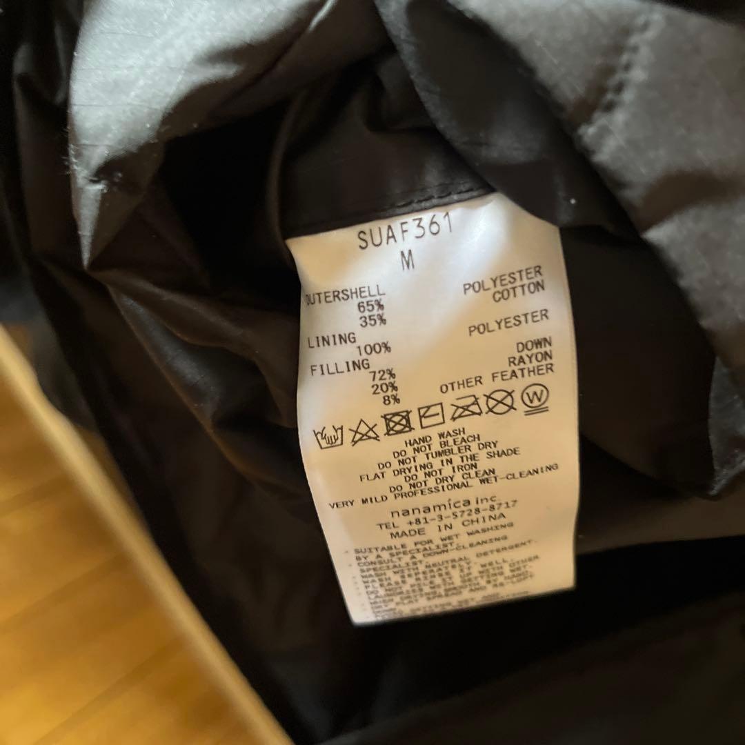 nanamica ReversibleDownCardigan ブラック