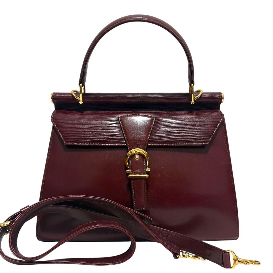 【美品✨】ヴァレンティノガラヴァーニ ハンドバッグ 2way レザー ボルドー