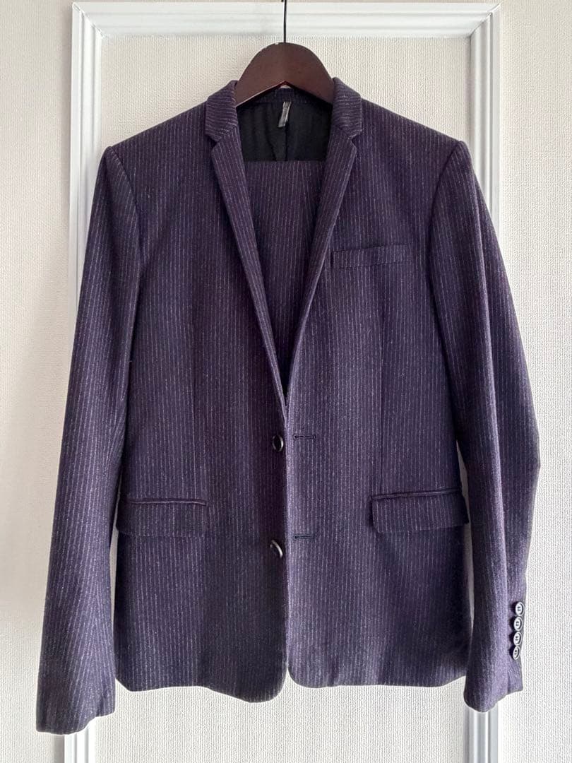 Dior 16awダークパープル ストライプスーツ