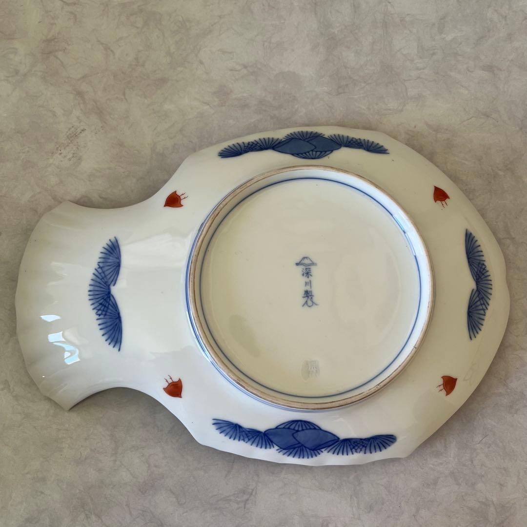 宮内庁御用達　深川製磁　魚型皿