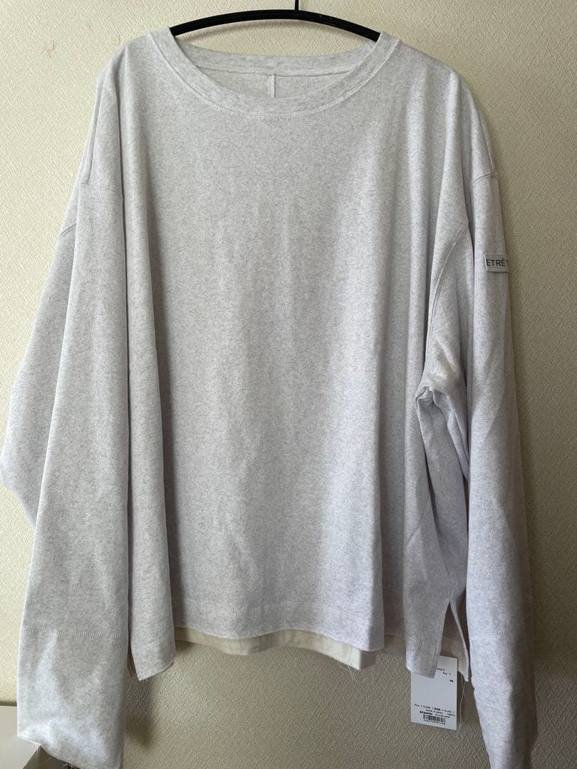 タグ付新品未使用　ETRE TOKYO カットオフカフスロンTee (GREY)