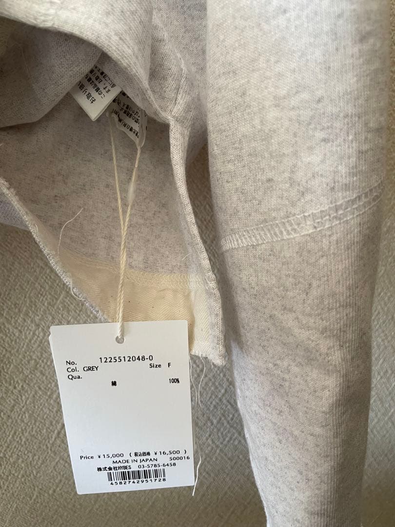 タグ付新品未使用　ETRE TOKYO カットオフカフスロンTee (GREY)