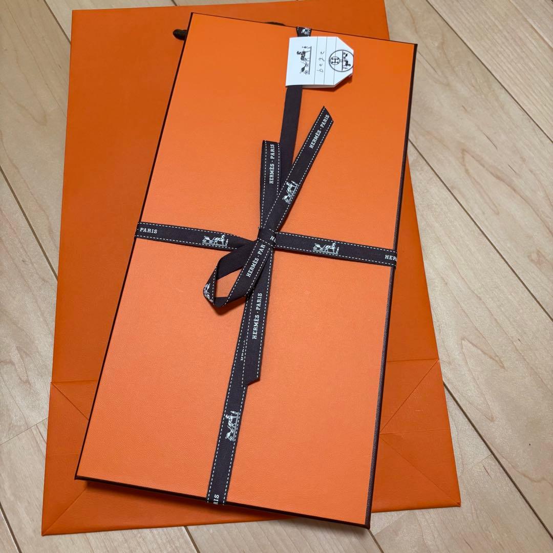 新品未使用値下げ不可2025エルメス マフラー モール　ベージュ/ブラウン