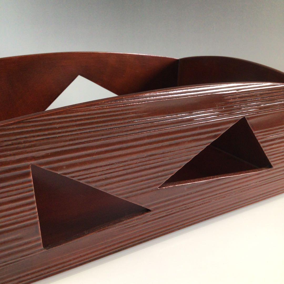 Ｐ７４５　莨盆　『修斉作』『即中斎好』『鱗透し』『煙草盆』　共箱　茶道具　喫煙具