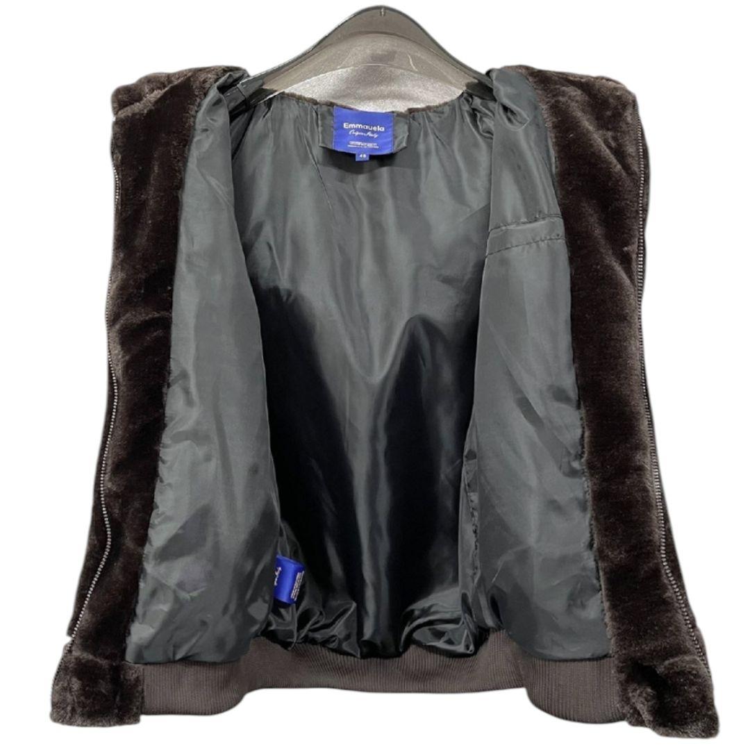 ミンクカシミヤ混　ファーベスト 　Emmauela　ミラノ　男女兼用　2XL