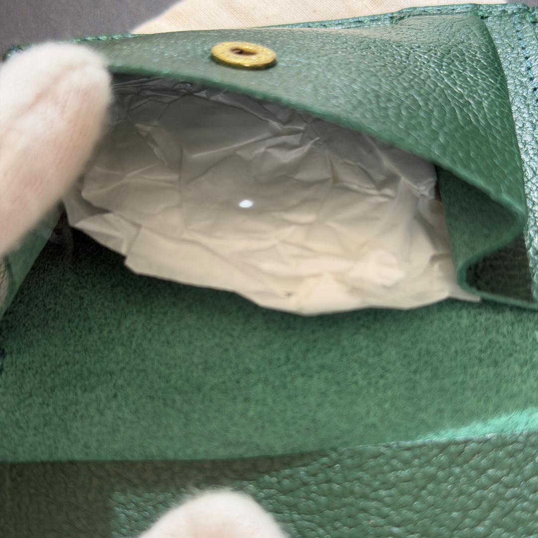 【新品未使用】イルビゾンテ 二つ折り 財布 グリーン