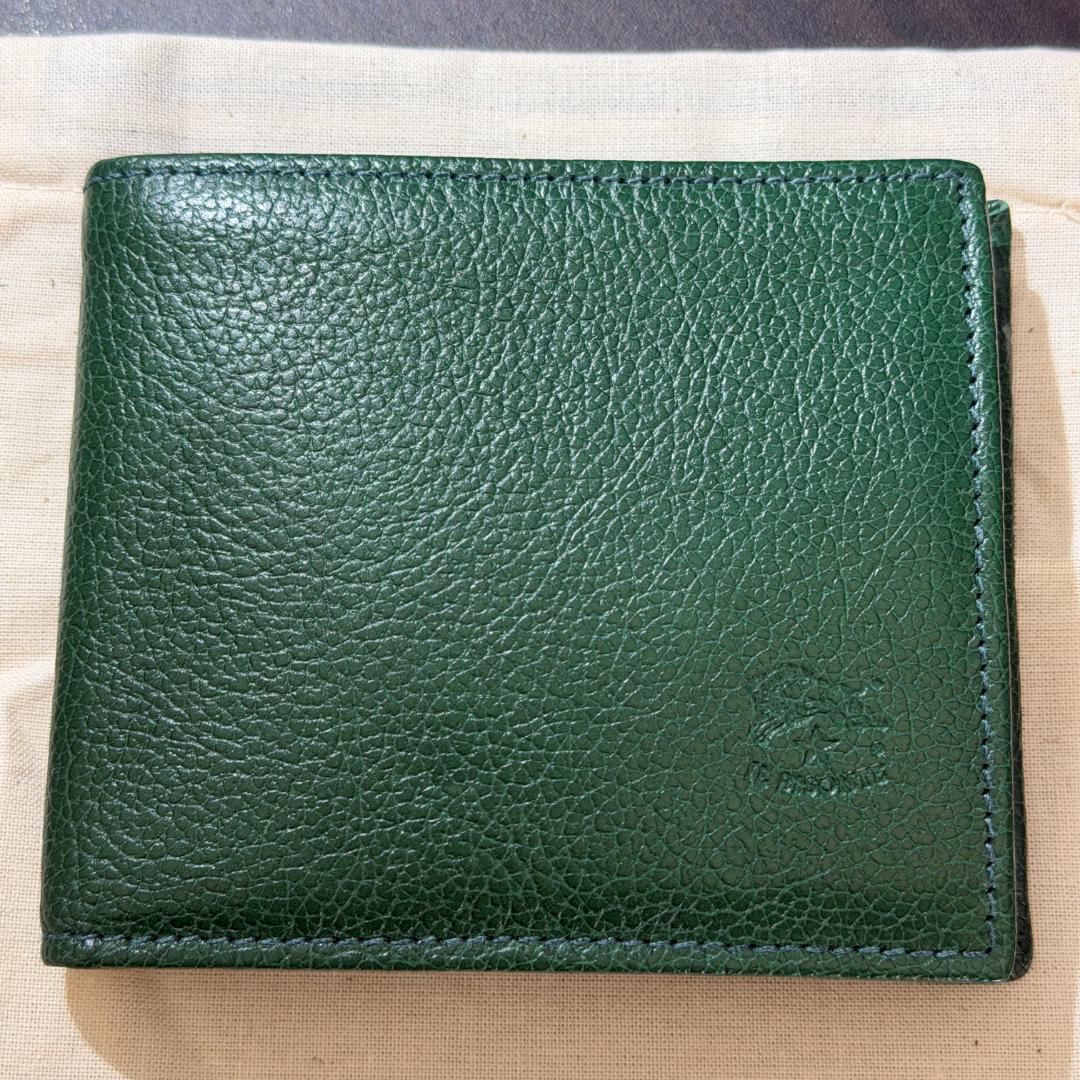【新品未使用】イルビゾンテ 二つ折り 財布 グリーン