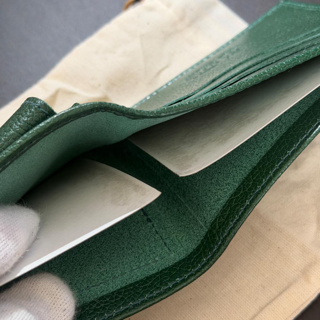 【新品未使用】イルビゾンテ 二つ折り 財布 グリーン