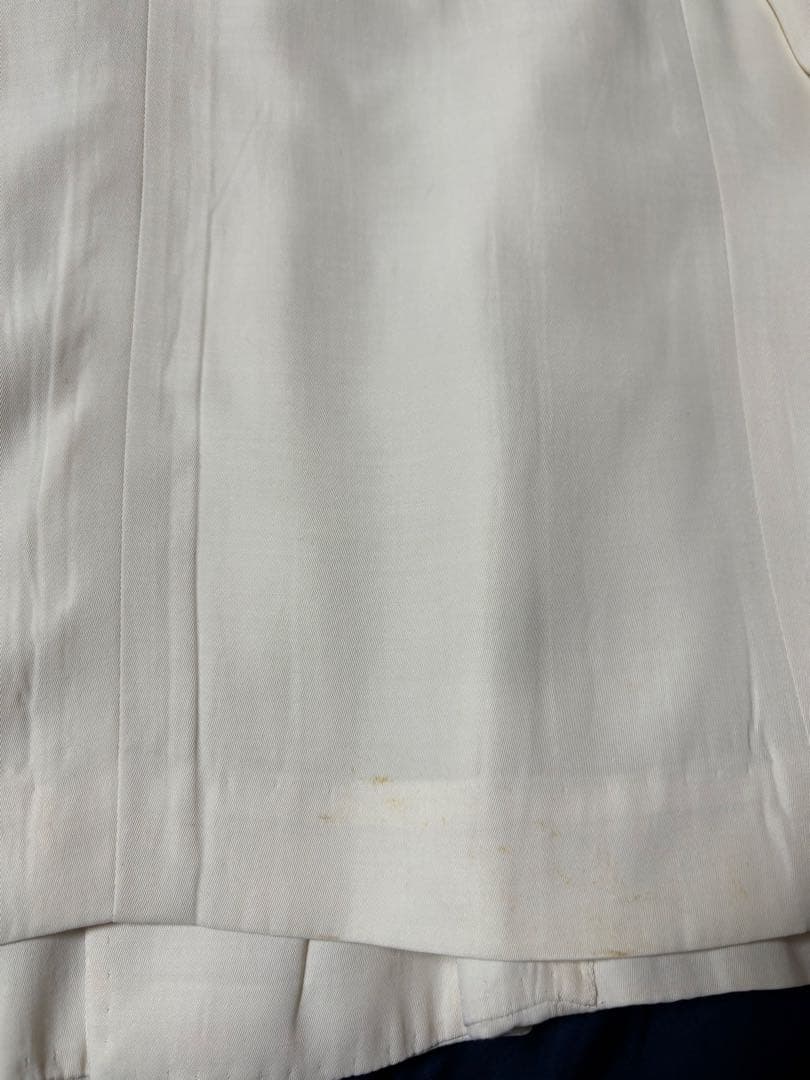 コムデギャルソン オムプリュス 白ダブルジャケット S