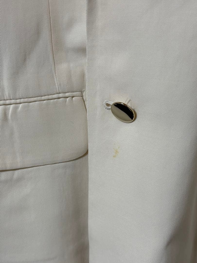 コムデギャルソン オムプリュス 白ダブルジャケット S