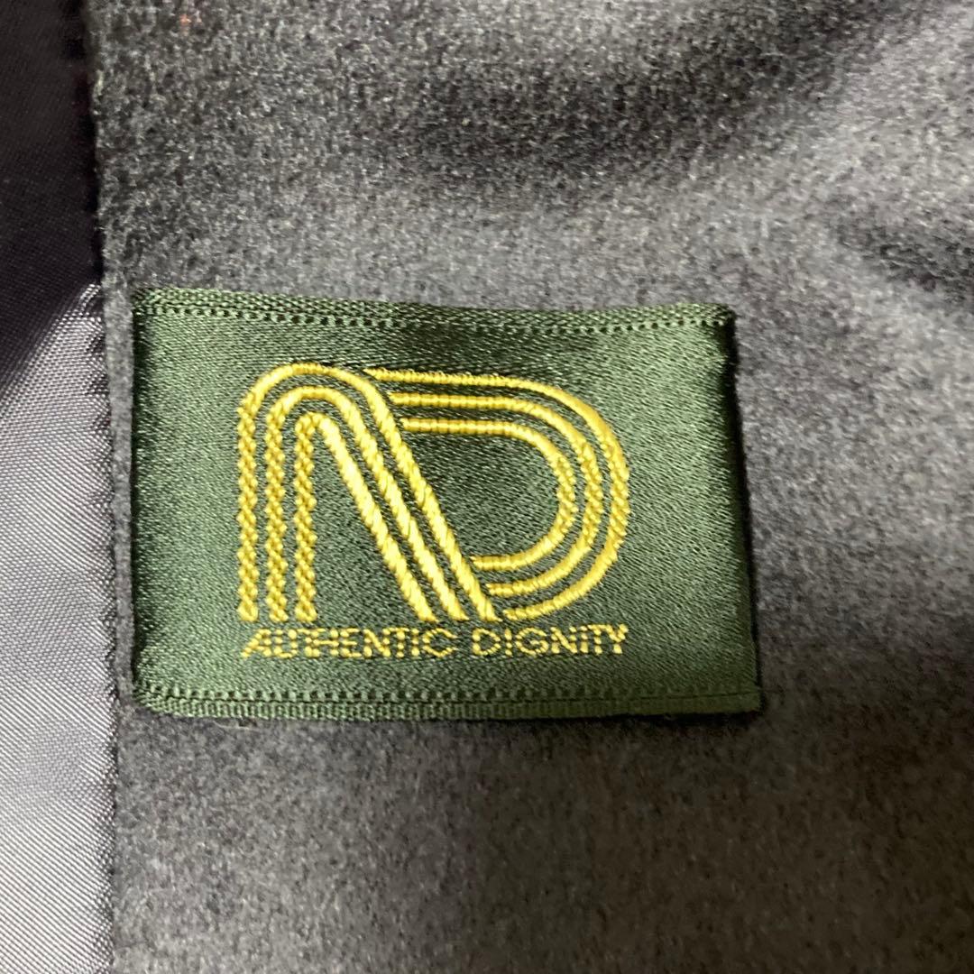 ファー付カシミヤコート　紫　ボタンレス 羽織物　黒のボリュームファー　XL