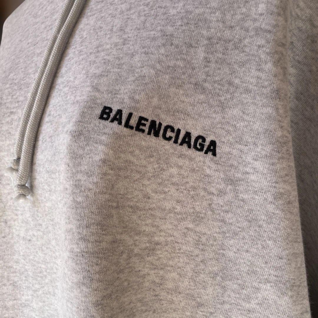 t*t様 バレンシアガ裏起毛ビッグシルエットパーカー　ユニセックス　カジュアル