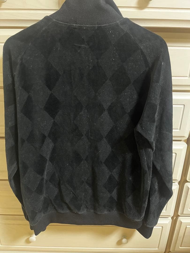 FRED PERRY ブラック ジャージ L ベロア