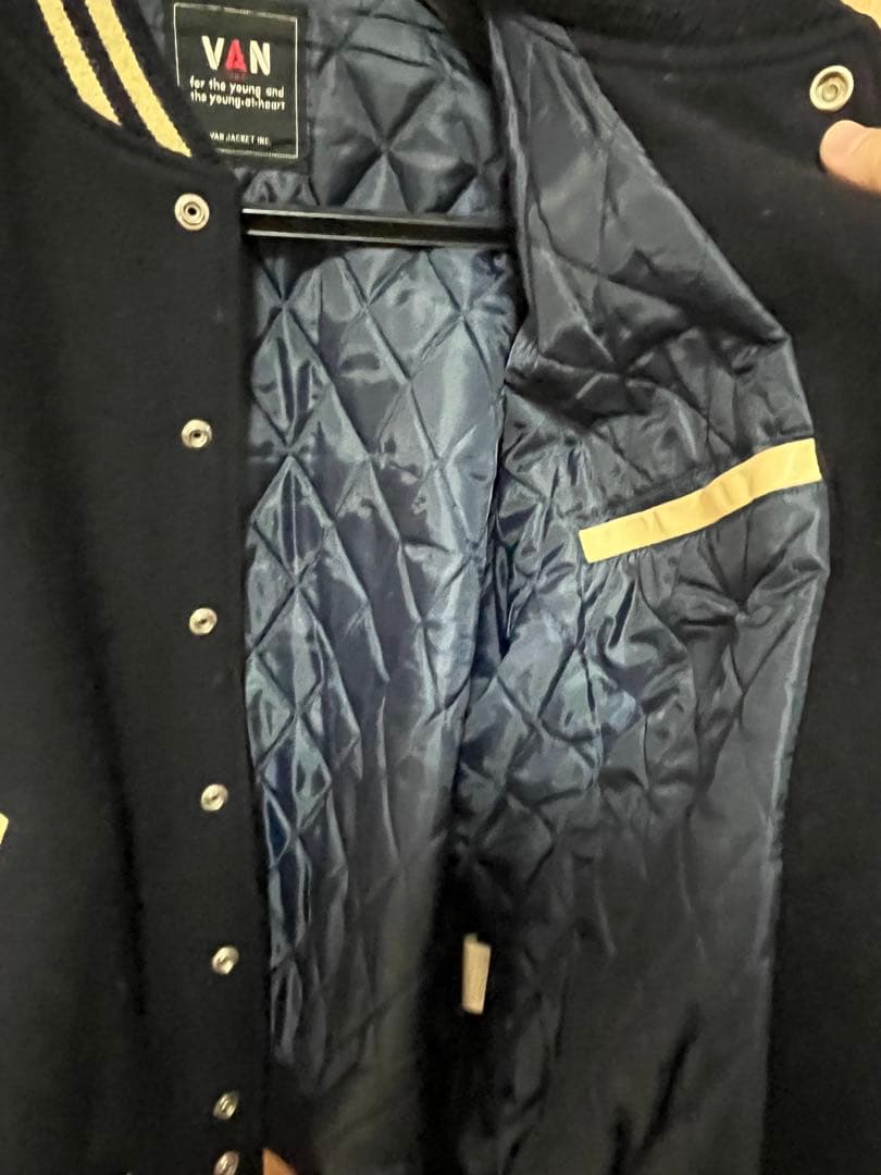 グ*9様 【ヴィンテージ】VAN スタジャン ネイビー/アイボリー