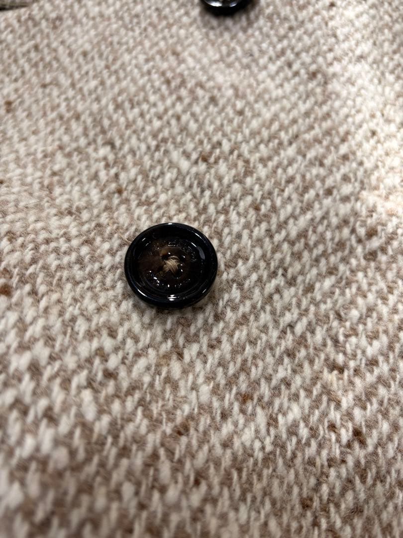 未使用に近いFUGATO ウールツイード　ダブルブレスト　チェスターコート　54