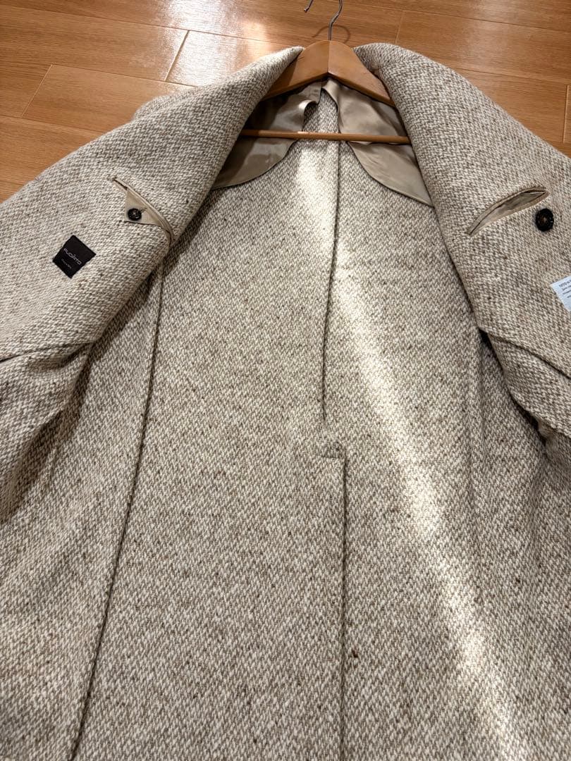 未使用に近いFUGATO ウールツイード　ダブルブレスト　チェスターコート　54