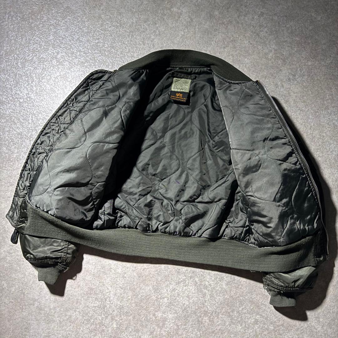 激渋 90s USA製 ALPHA \"GROUND CREW\" MA-1 MA1