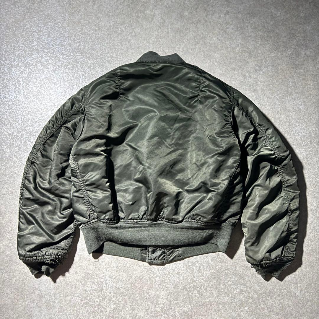 激渋 90s USA製 ALPHA \"GROUND CREW\" MA-1 MA1