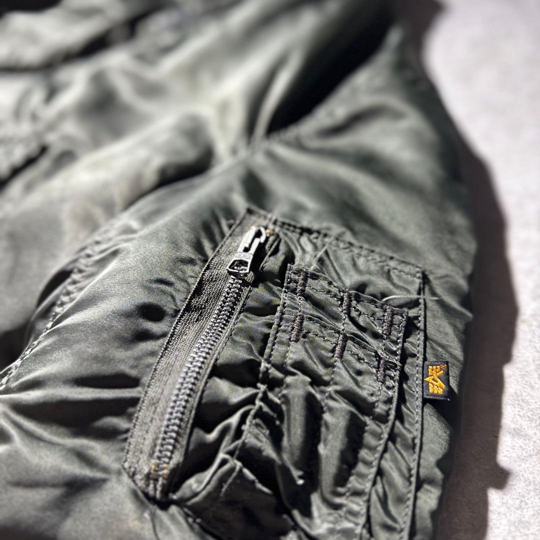 激渋 90s USA製 ALPHA \"GROUND CREW\" MA-1 MA1