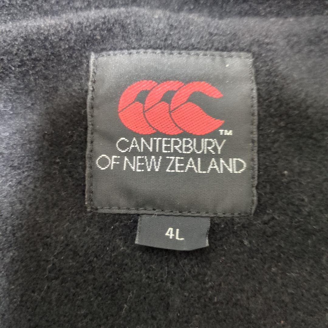 【稀少サイズ4L】CANTERBURY 着脱フード付きネイビー ベンチコート