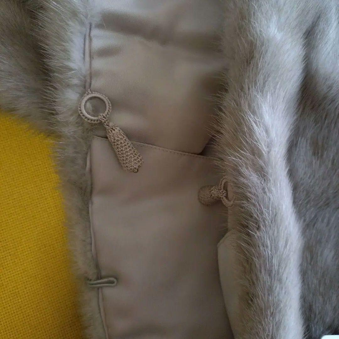 SAGA FOX サファイヤミンク　ケープ　ショール しっぽのフリンジ付き