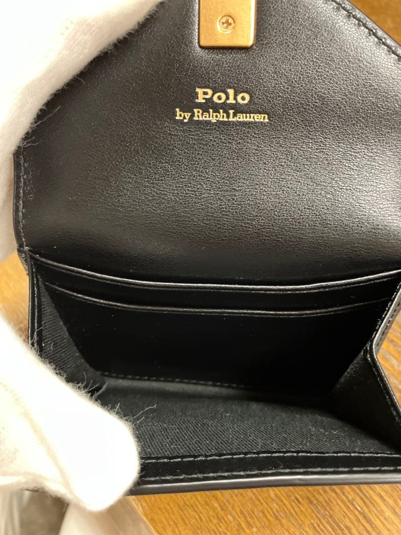 Ralph Lauren カードケース　ミニ財布　革小物　黒