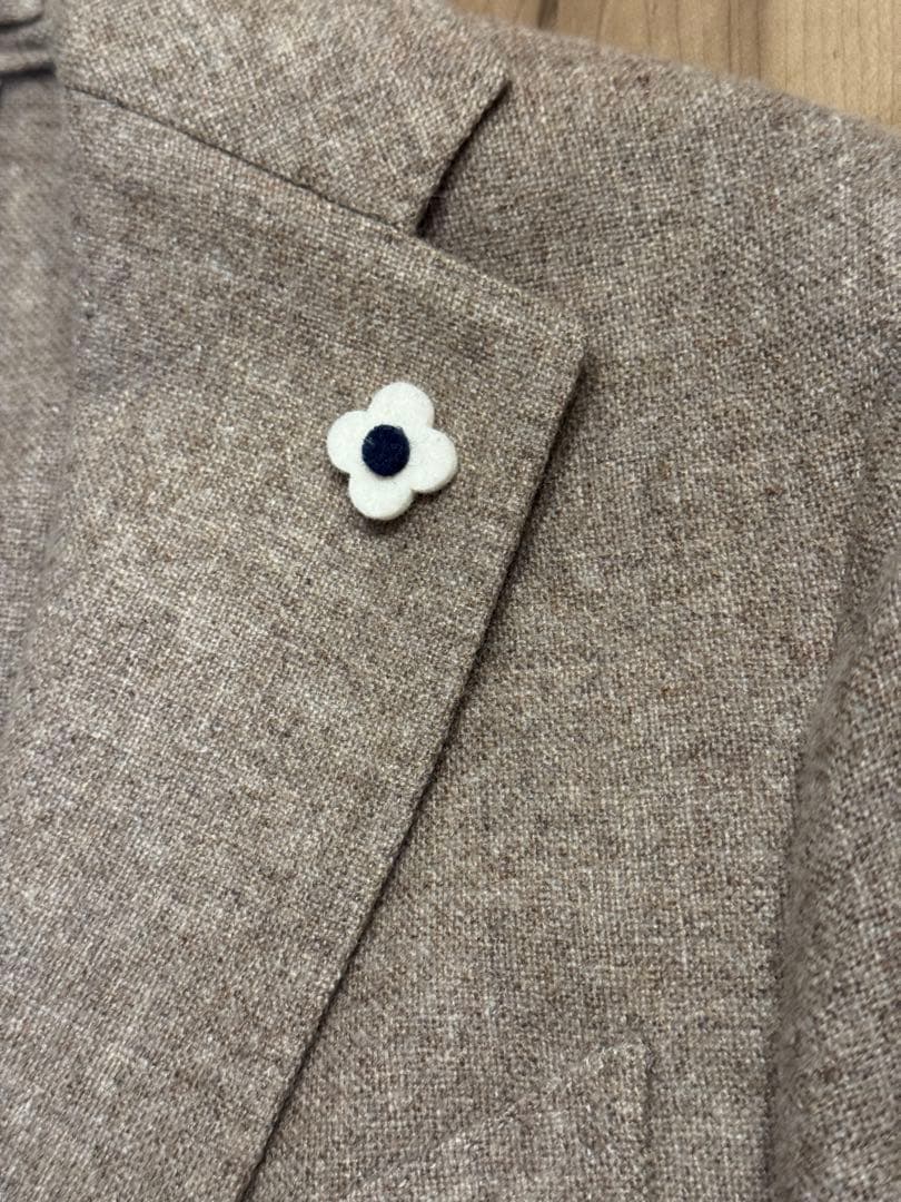 【美品】 LARDINI カシミヤ 100%ジャケット サイズ42